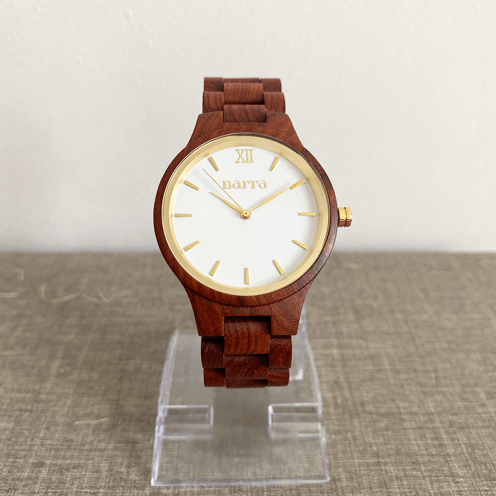 Classic Dawn in Red Sandalwood and White (NW01)